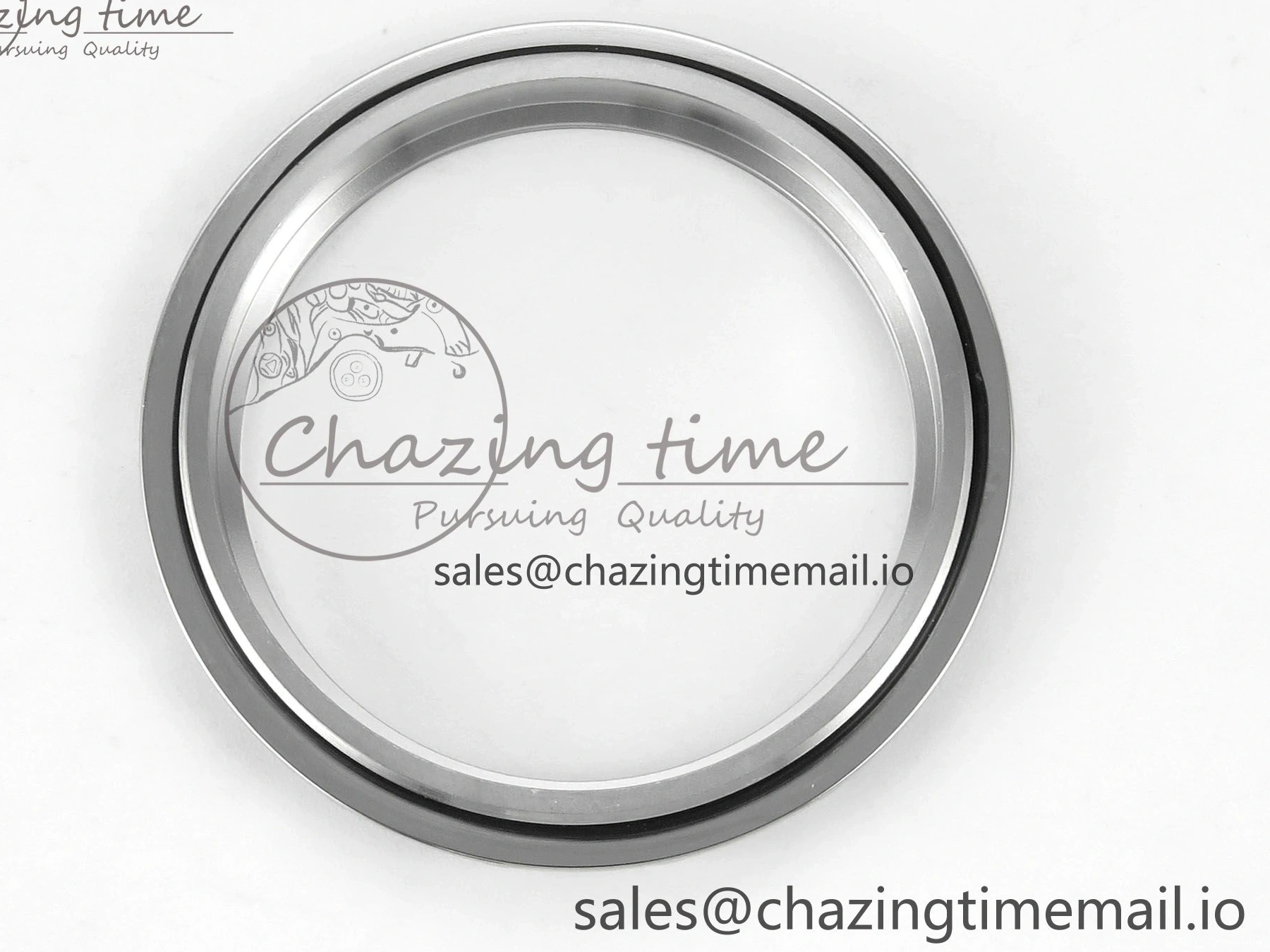 0328 Planet Ocean 600M Chrono SS VRF 1:1 Best Edition Black Bezel Blue Dial on RG SS Bracelet A Affordable 7648